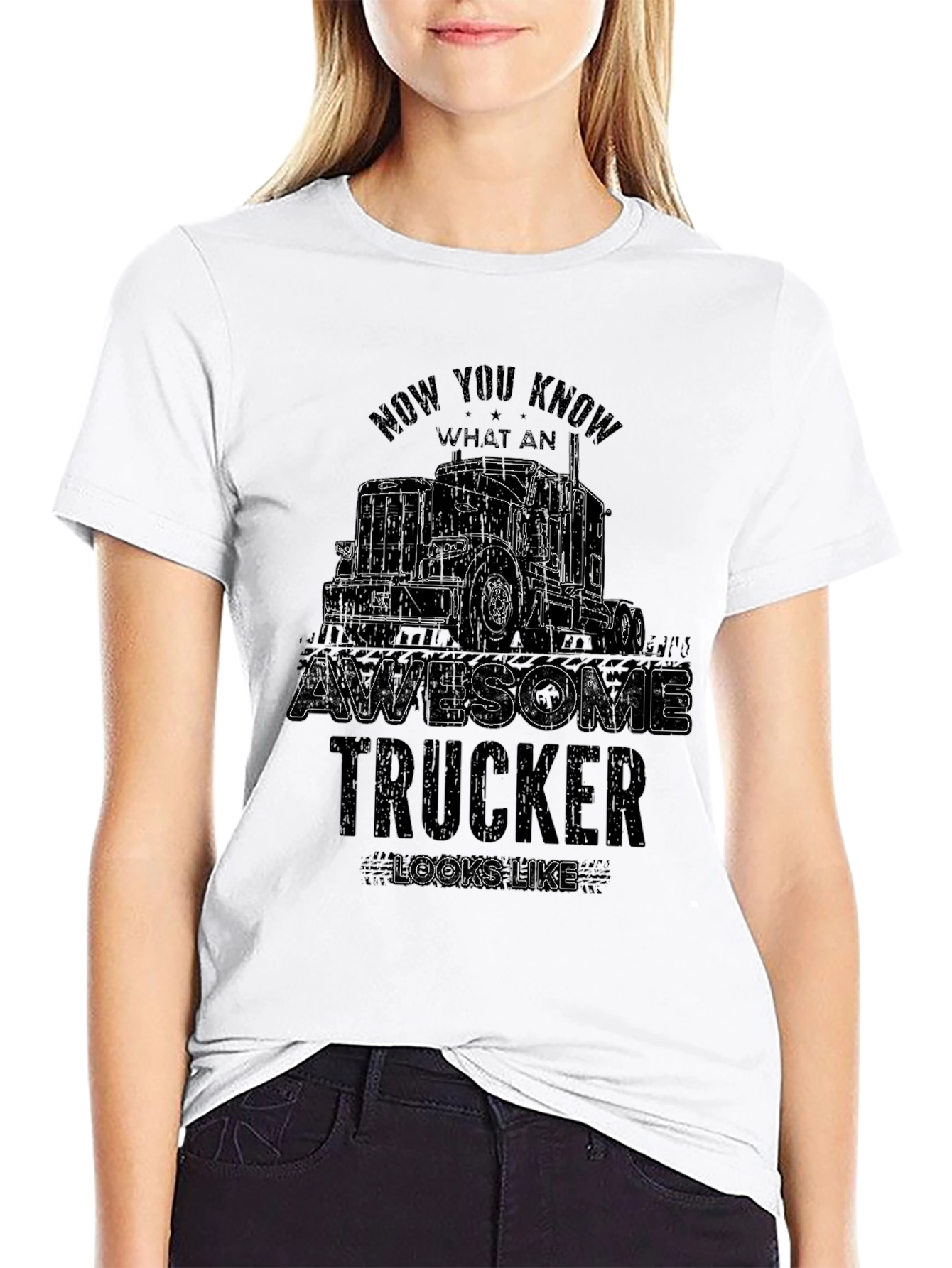 Awesome Trucker Graphic T-Shirt