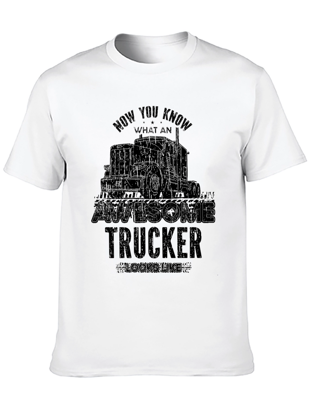 Awesome Trucker Graphic T-Shirt