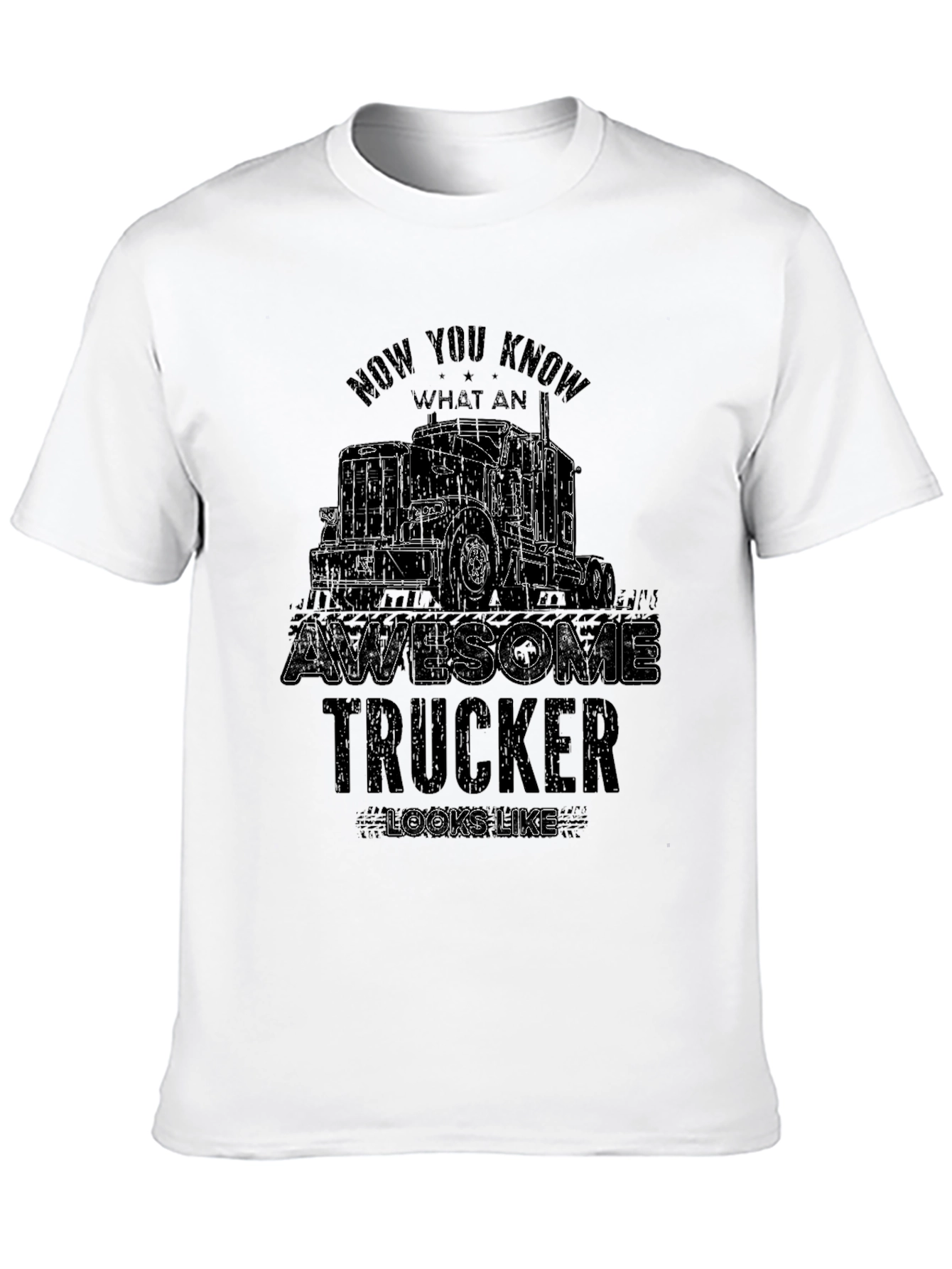 Awesome Trucker Graphic T-Shirt