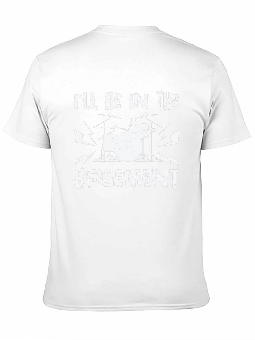 Ill Be in the Basement Drum Set Black T-Shirt