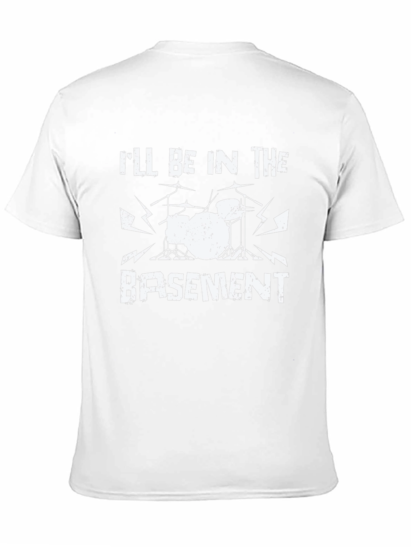 Ill Be in the Basement Drum Set Black T-Shirt