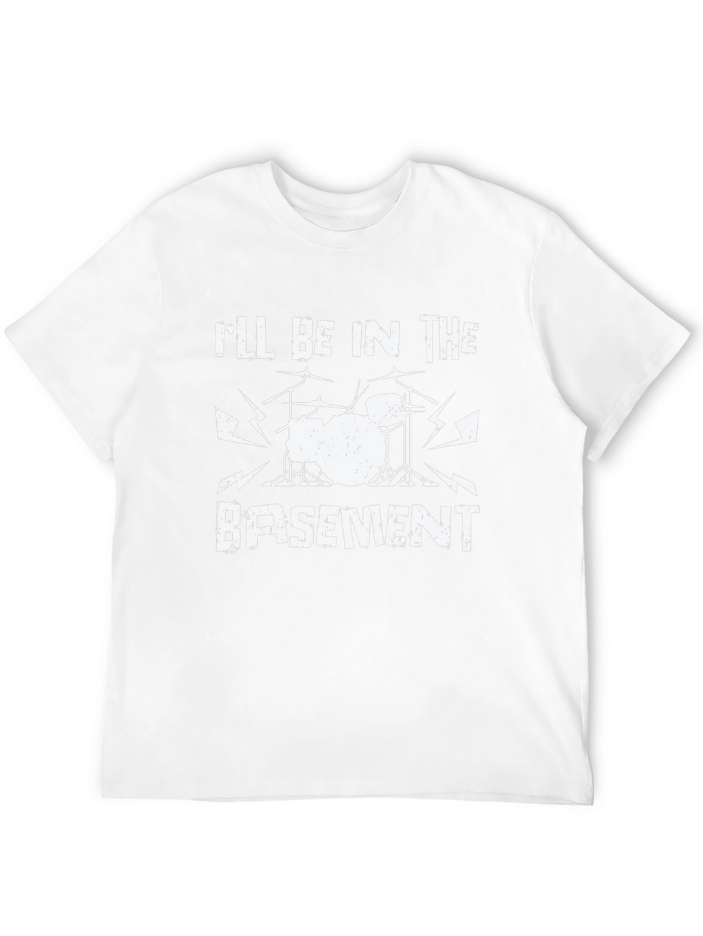Ill Be in the Basement Drum Set Black T-Shirt