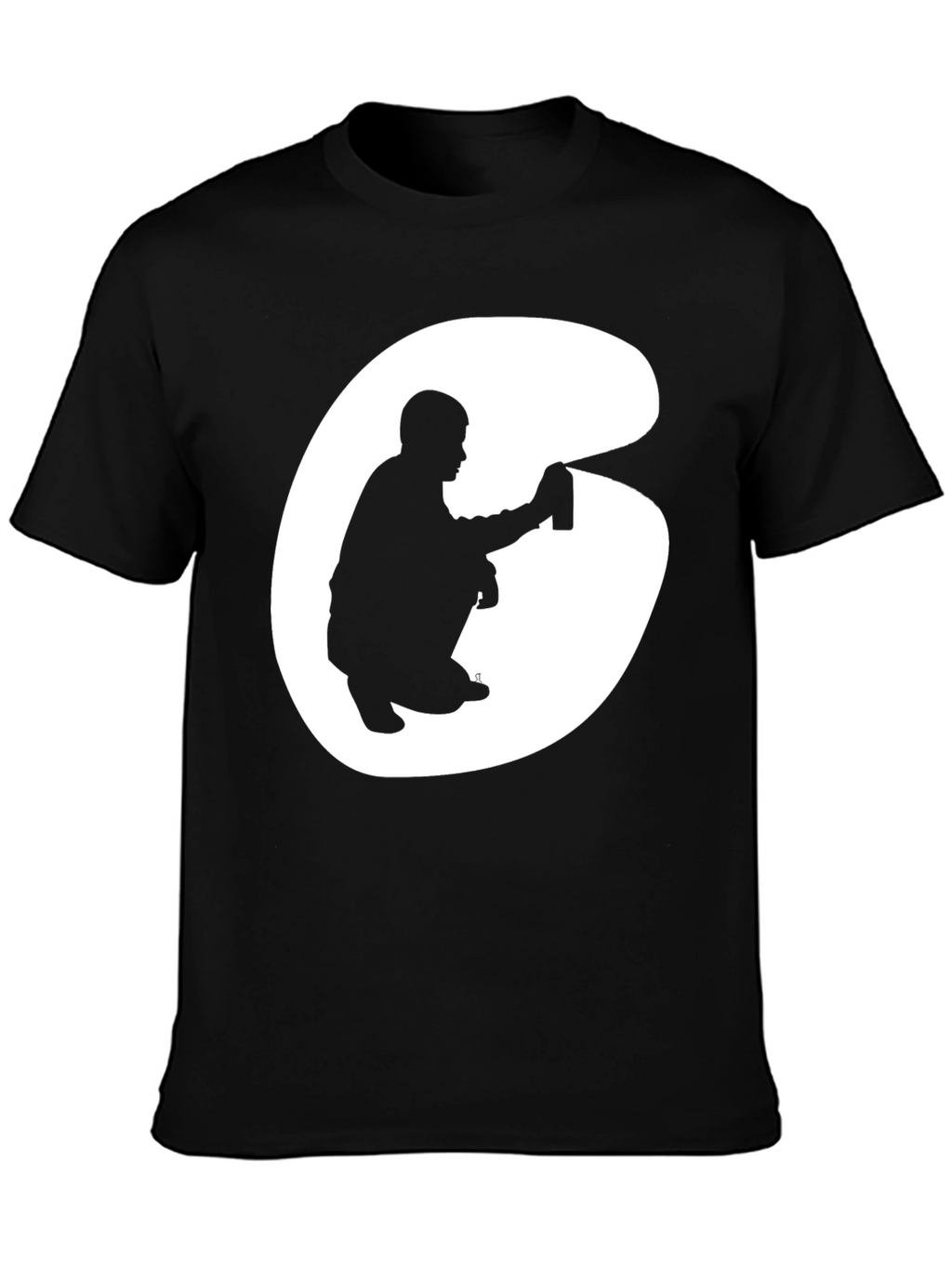 Graffiti Artist Graphic Tee - Cool Black T-Shirt