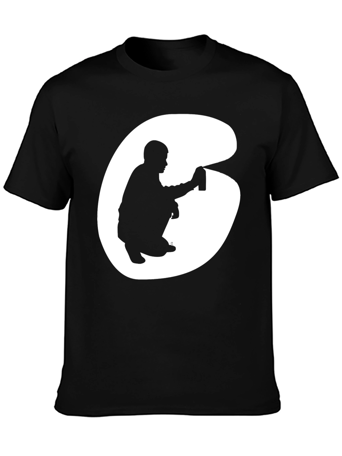 Graffiti Artist Graphic Tee - Cool Black T-Shirt