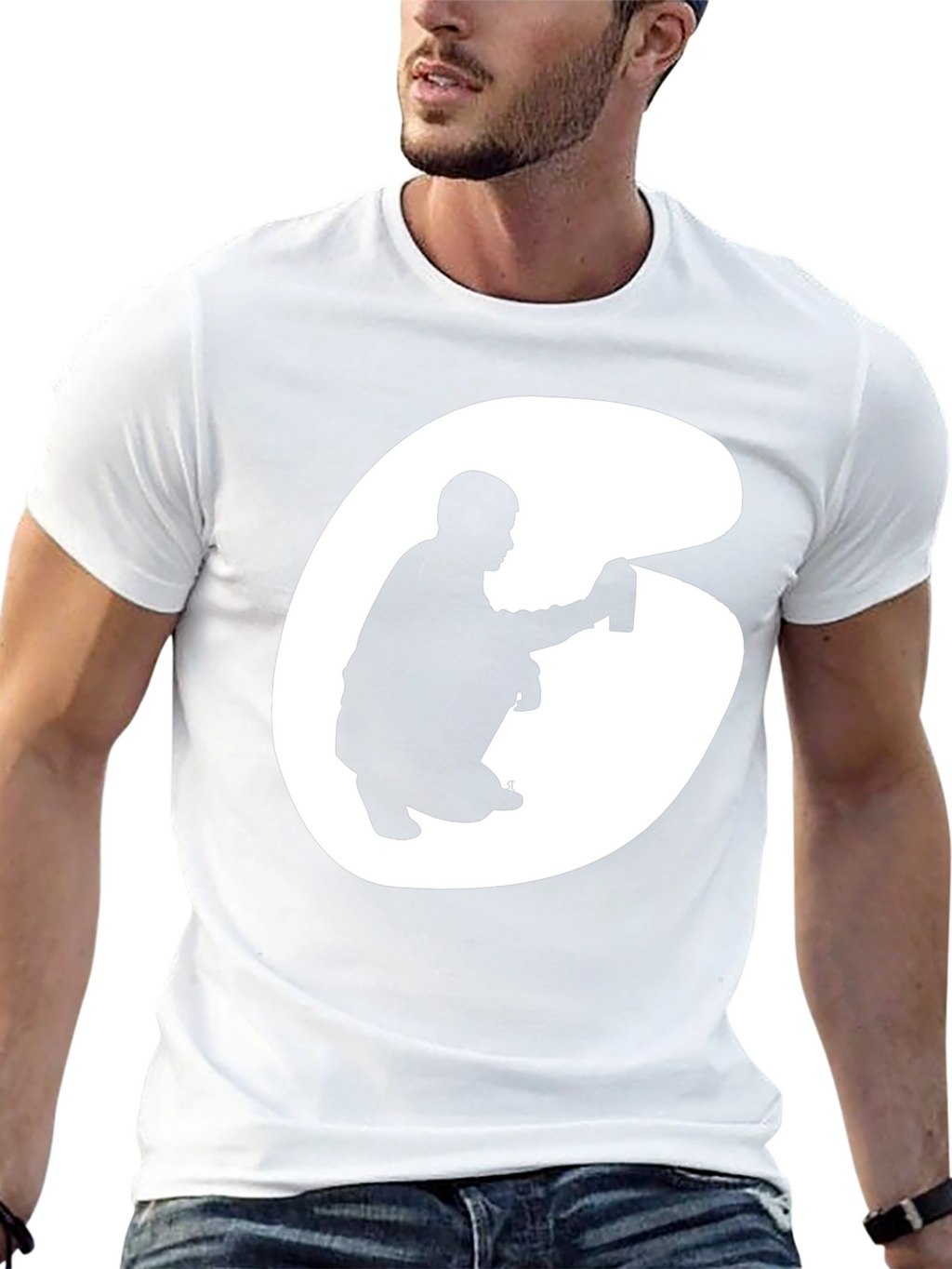 Graffiti Artist Graphic Tee - Cool Black T-Shirt