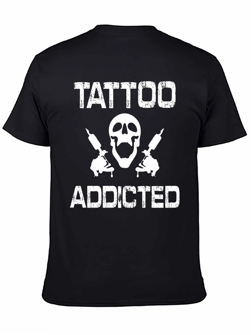 Tattoo Addicted T-Shirt - Skull & Tattoo Guns