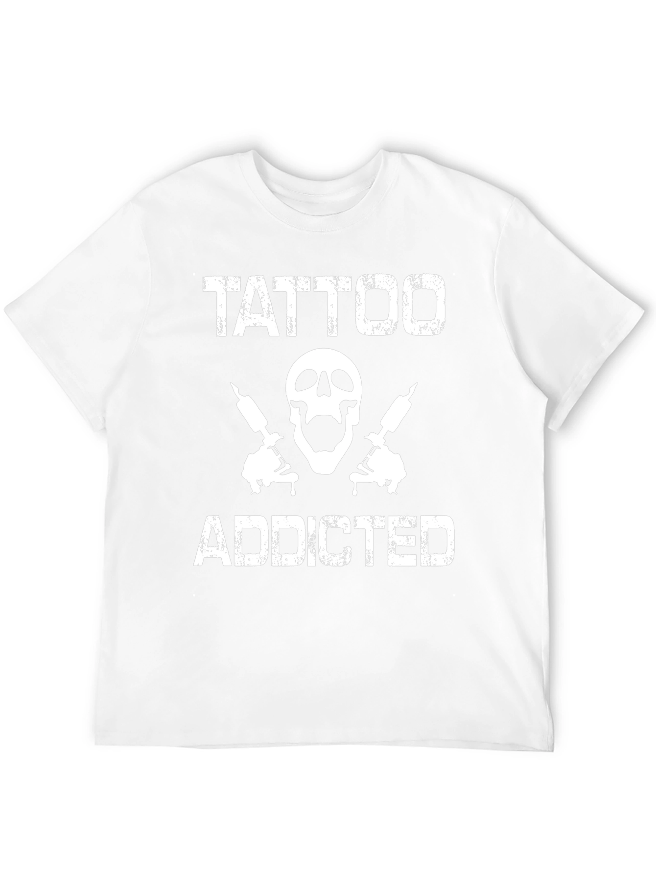 Tattoo Addicted T-Shirt - Skull & Tattoo Guns