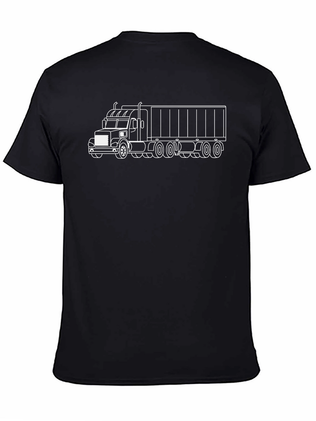 Truck Outline Graphic Tee - Black