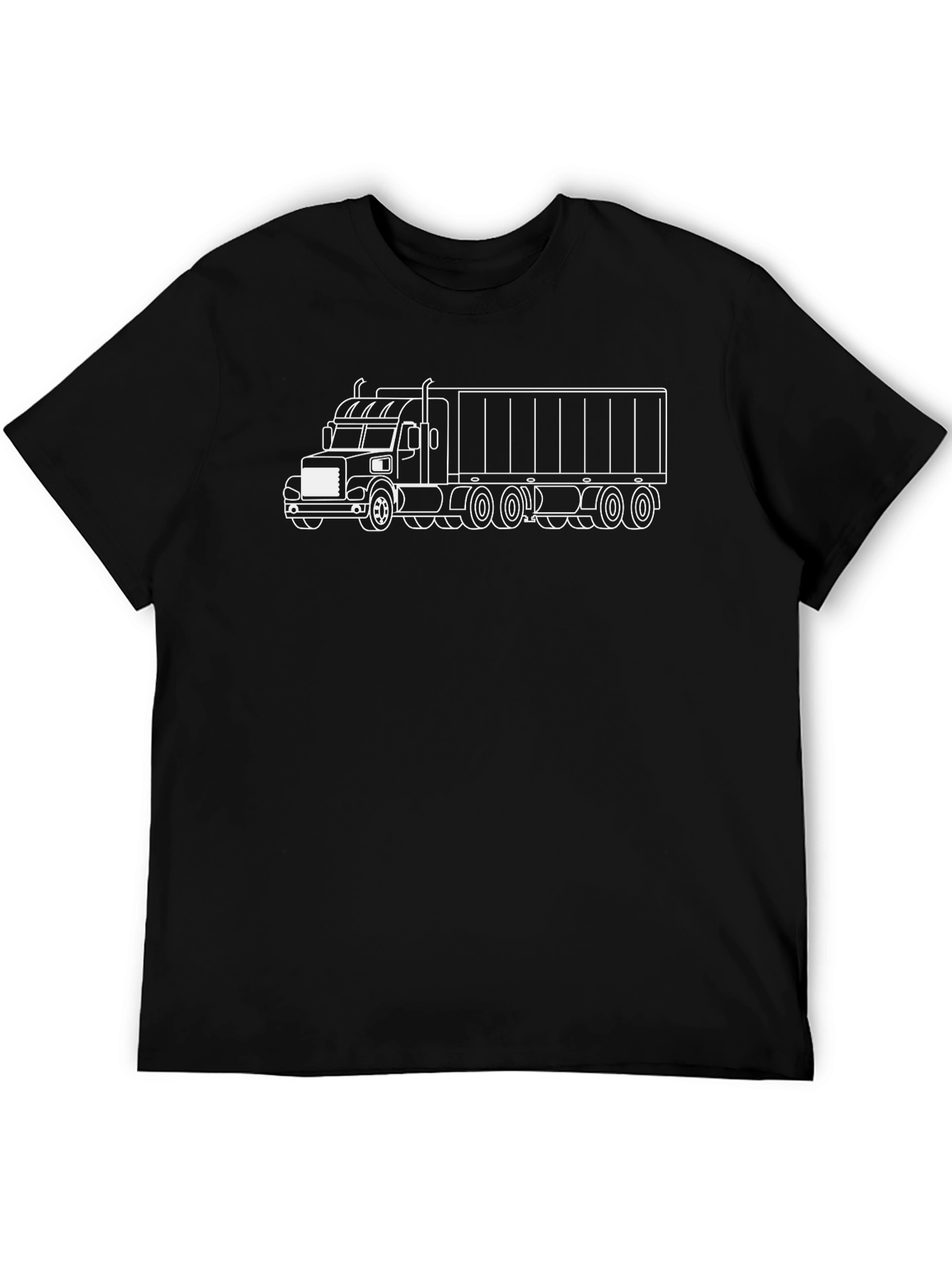 Truck Outline Graphic Tee - Black