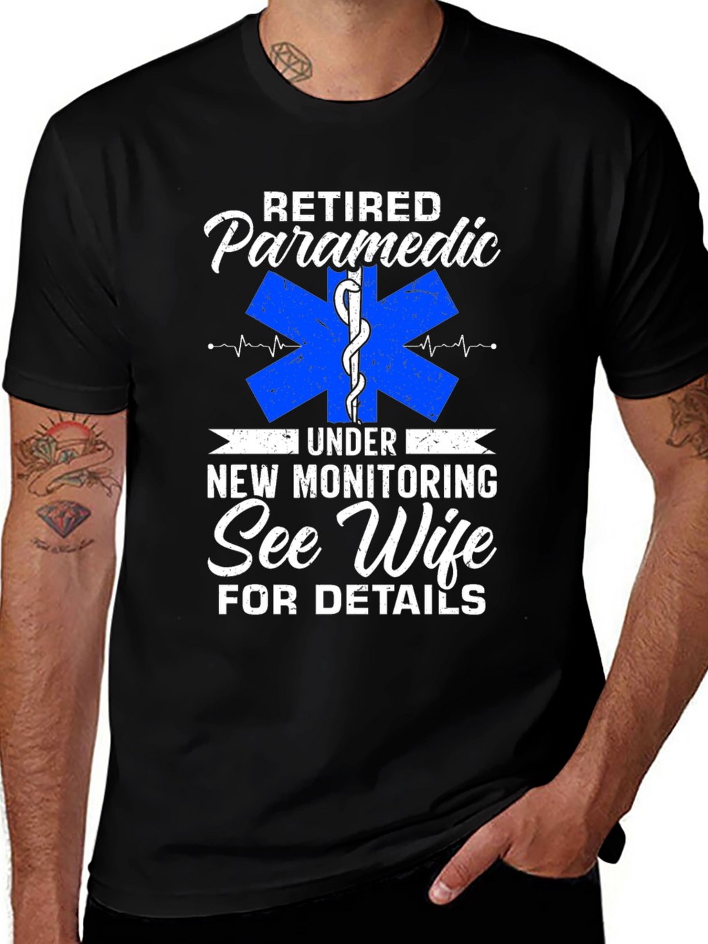 Retired Paramedic T-Shirt - New Monitoring