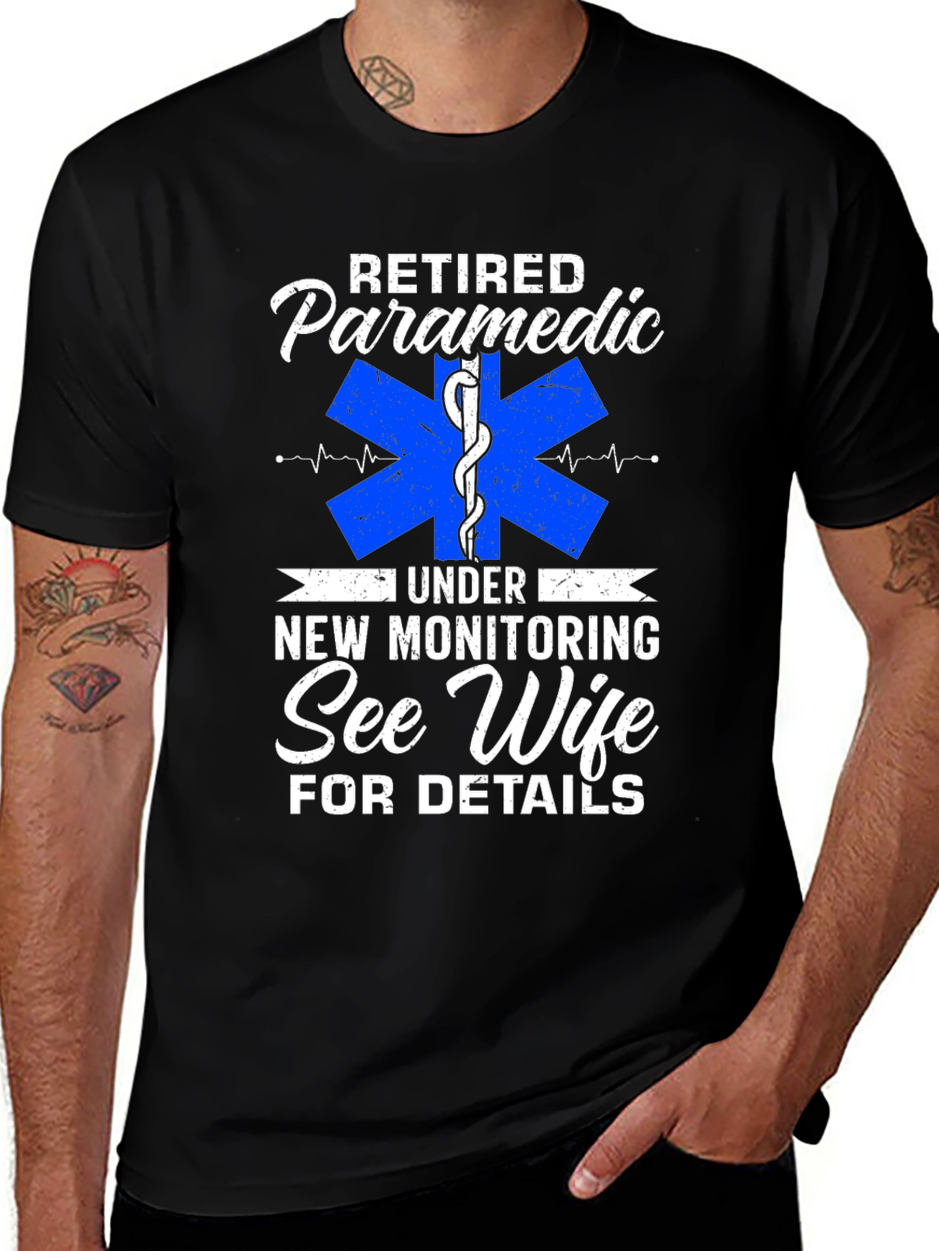 Retired Paramedic T-Shirt - New Monitoring