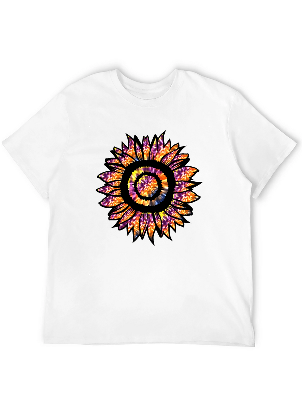 Tie Dye Sunflower Graphic T-Shirt
