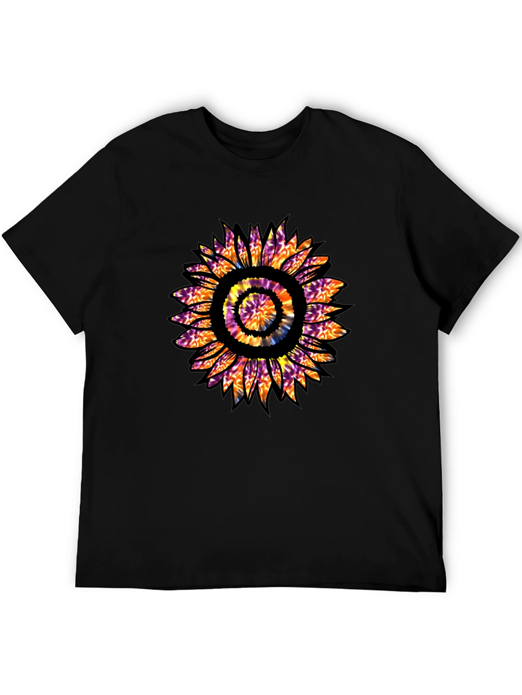 Tie Dye Sunflower Graphic T-Shirt