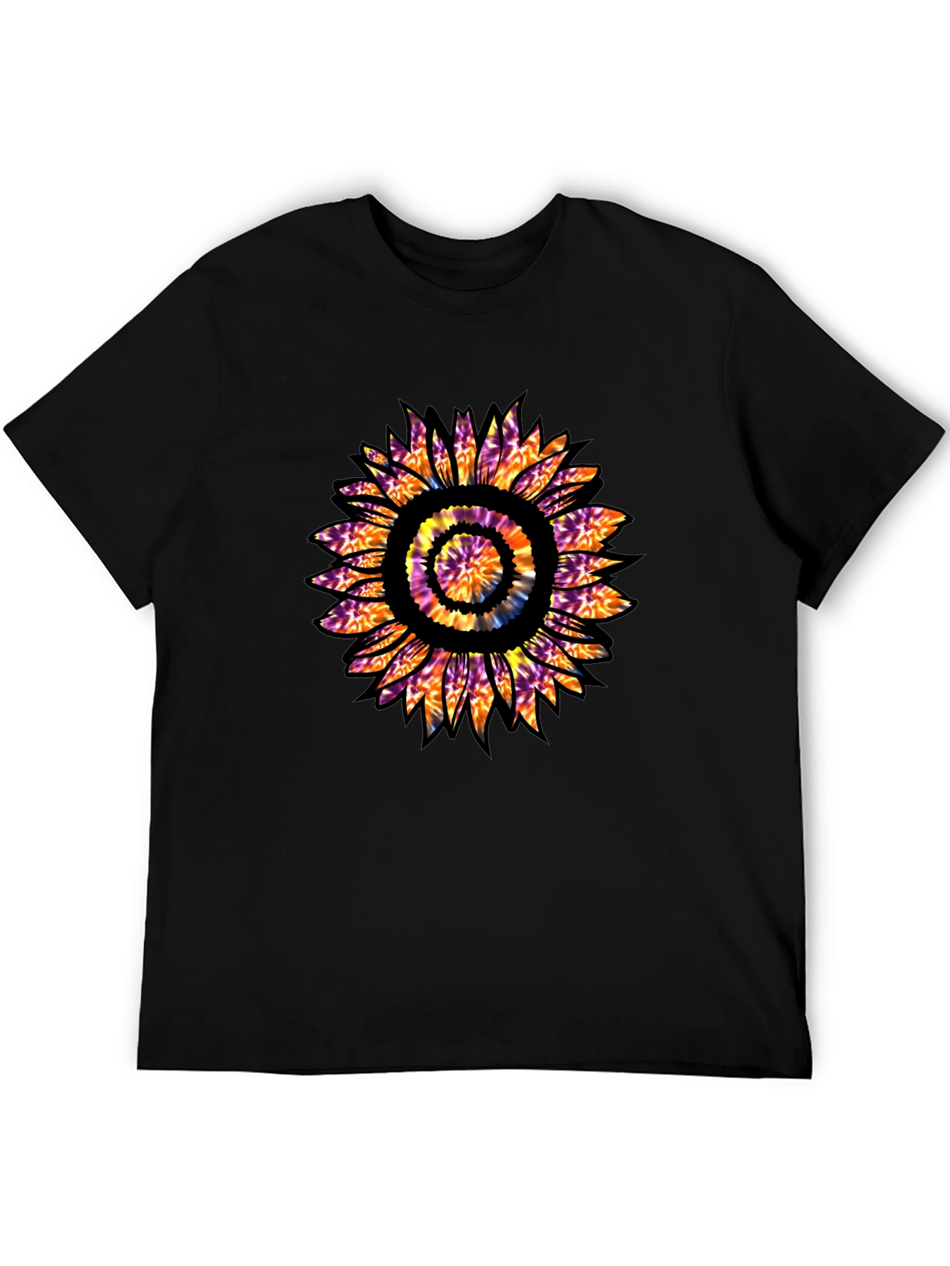 Tie Dye Sunflower Graphic T-Shirt