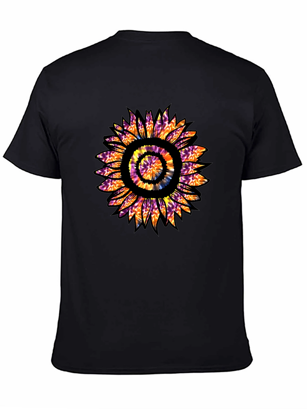 Tie Dye Sunflower Graphic T-Shirt