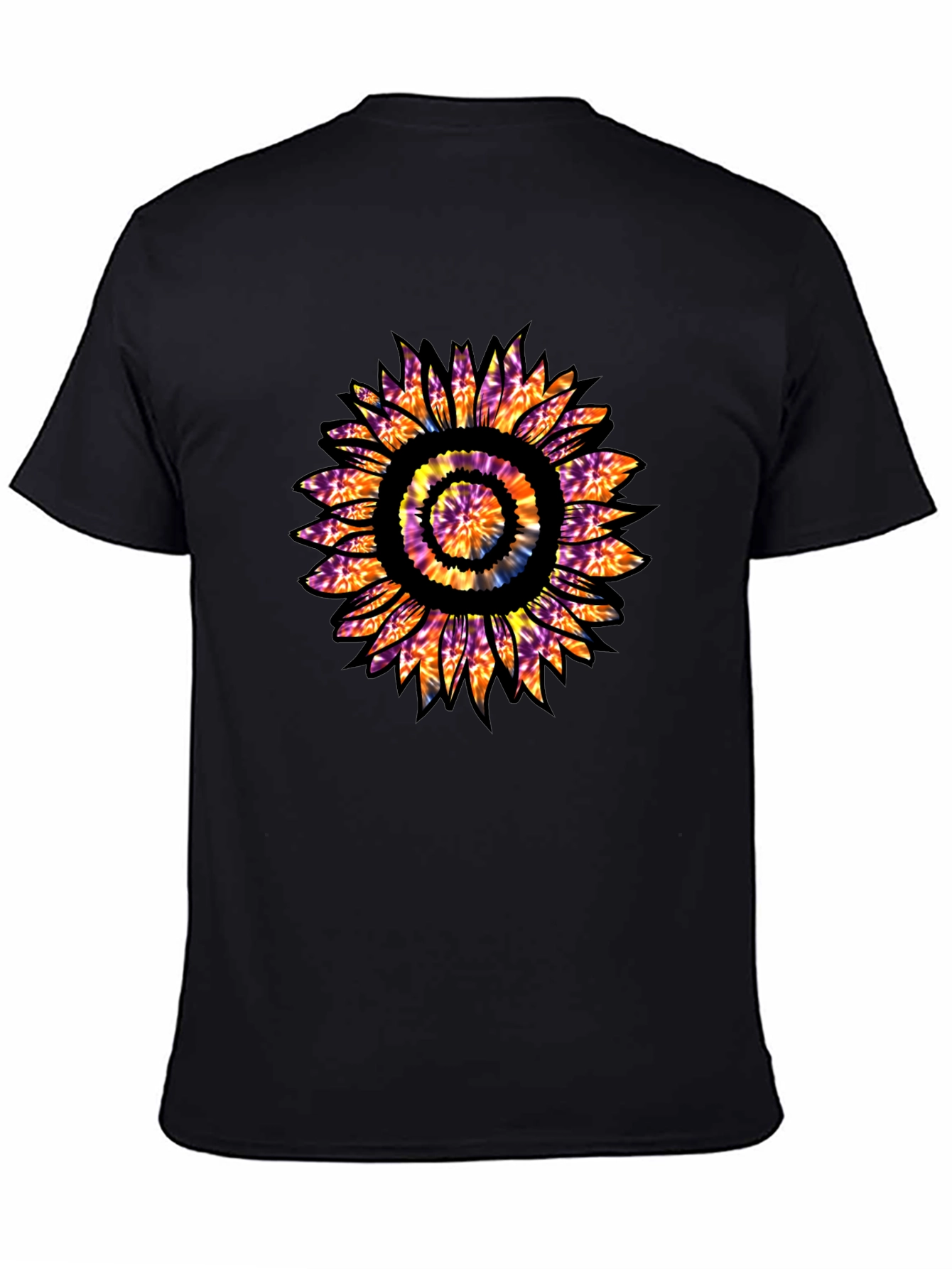Tie Dye Sunflower Graphic T-Shirt