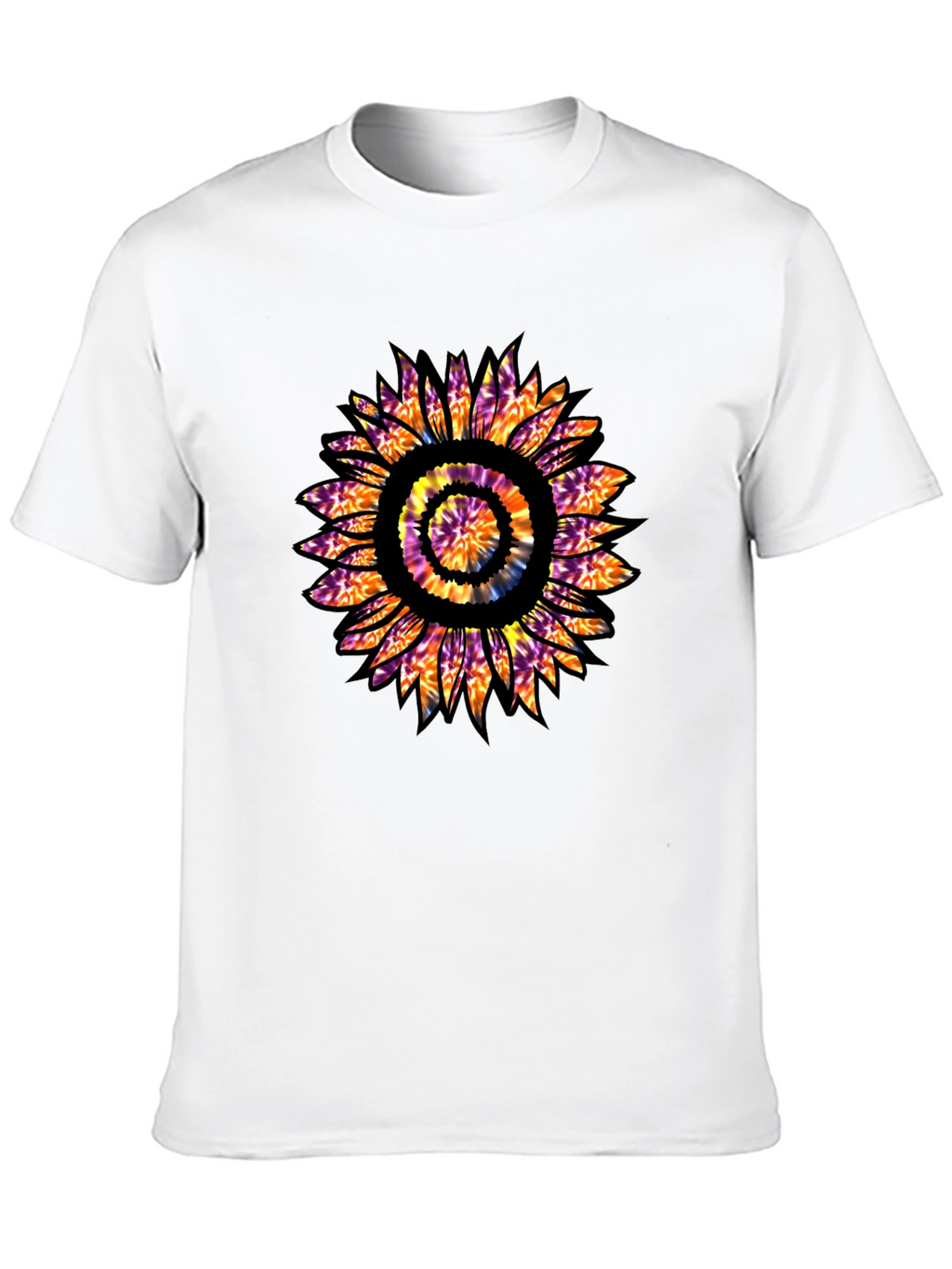 Tie Dye Sunflower Graphic T-Shirt