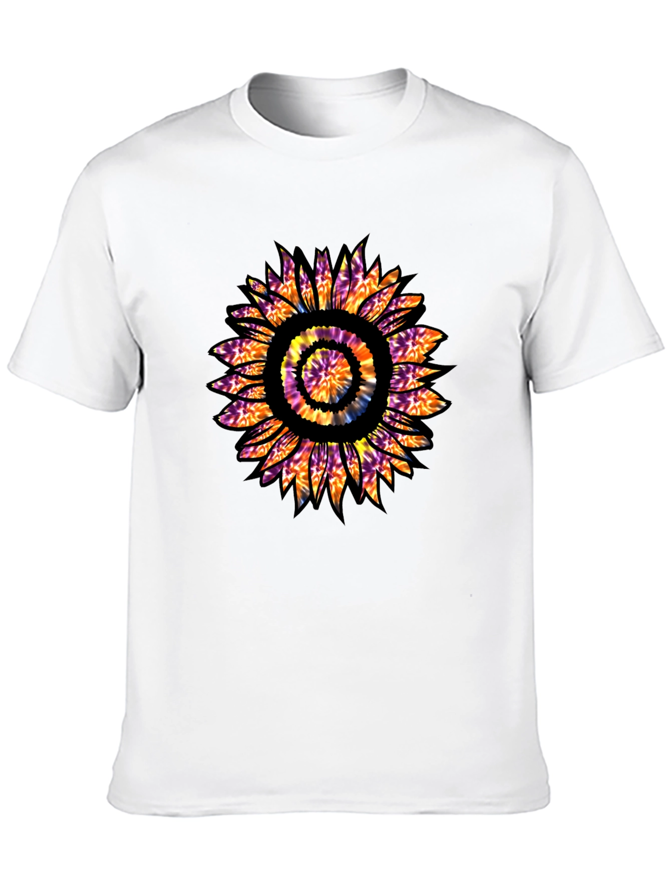 Tie Dye Sunflower Graphic T-Shirt