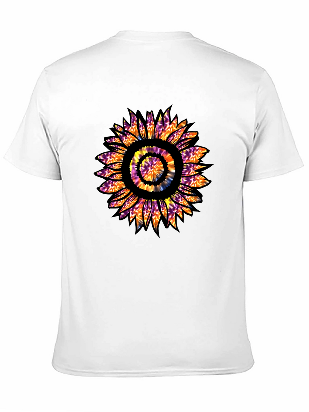 Tie Dye Sunflower Graphic T-Shirt