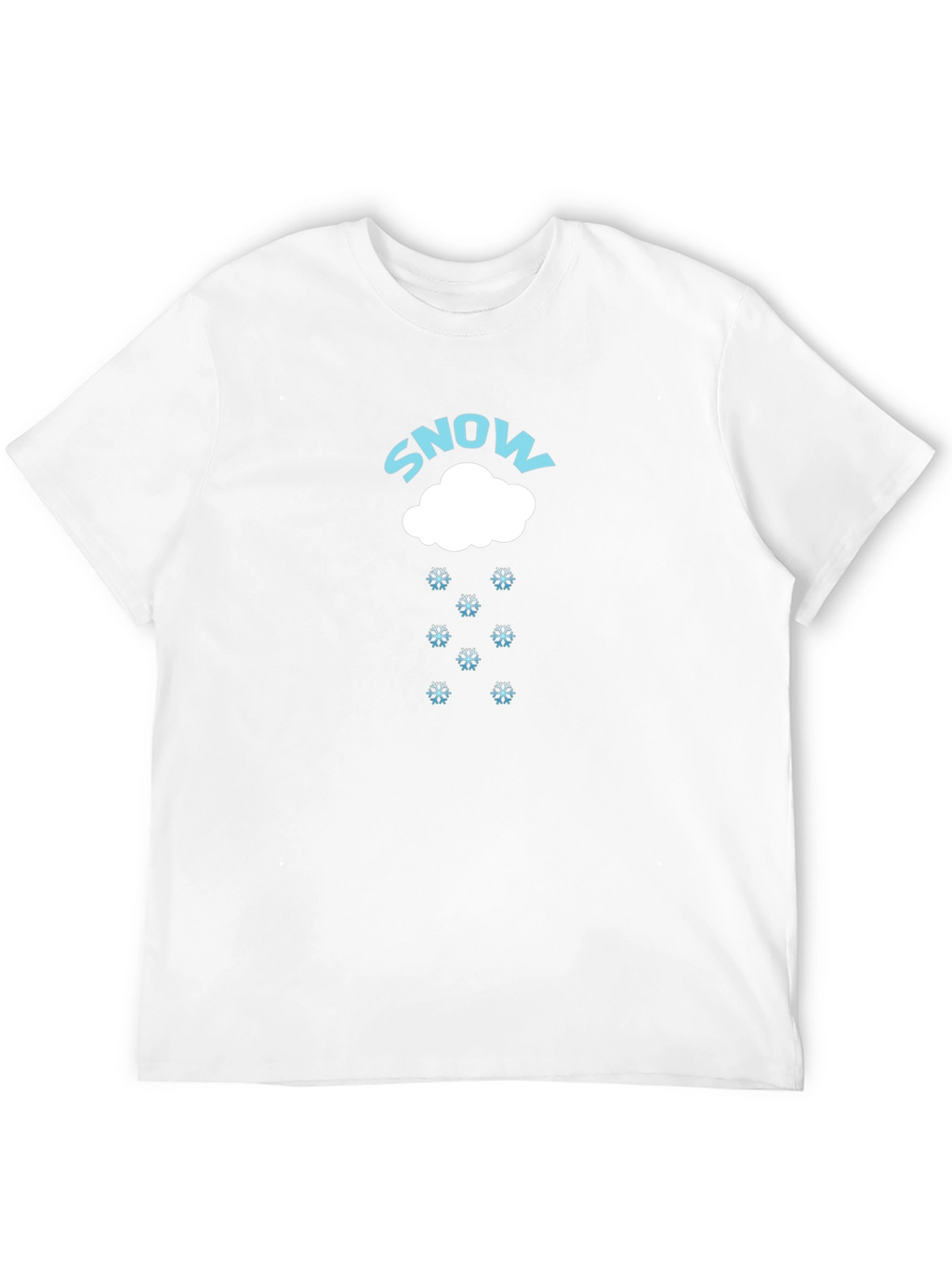 Snow Graphic Black T-Shirt