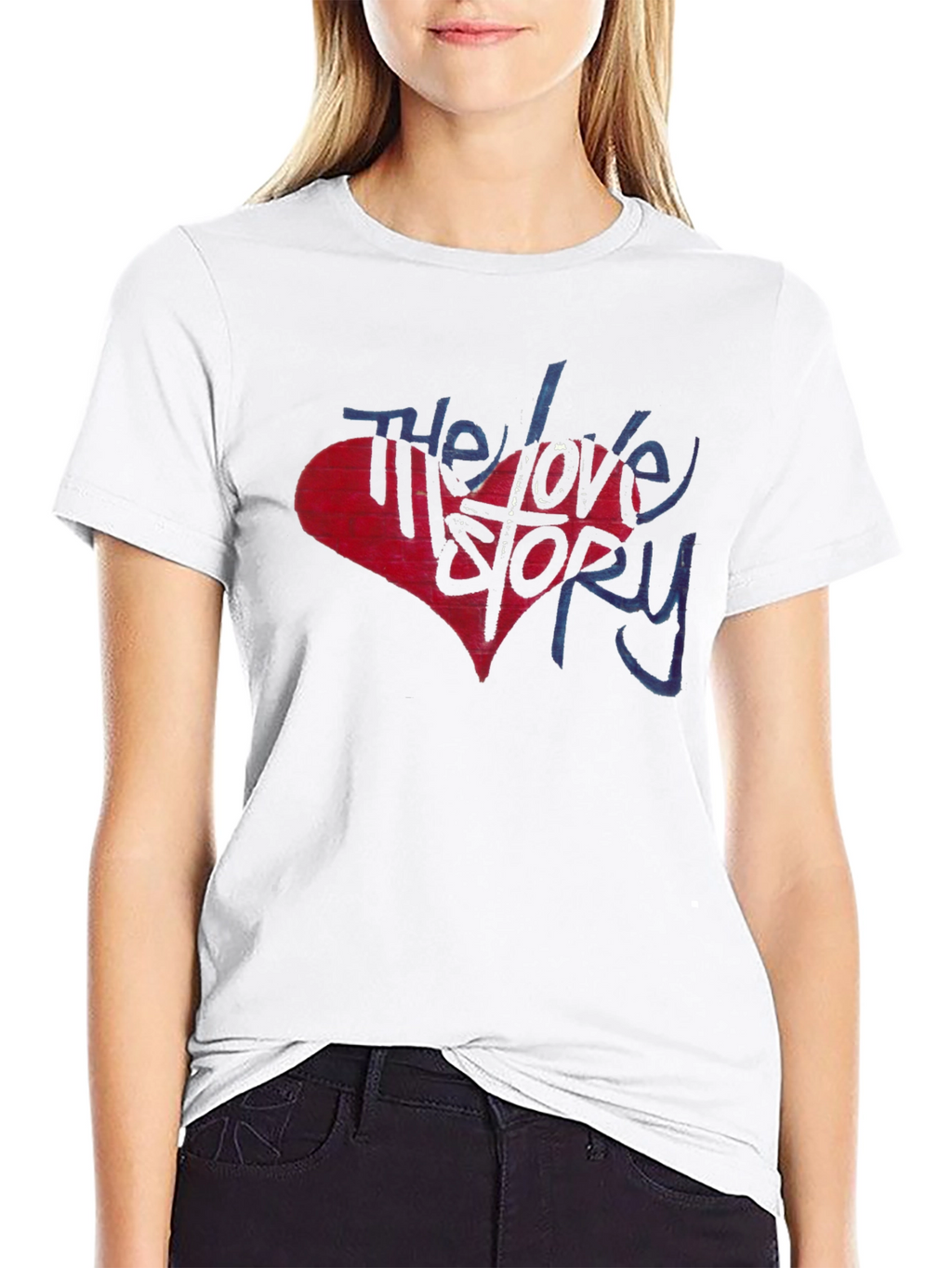 The Love Story Graphic T-Shirt - Black