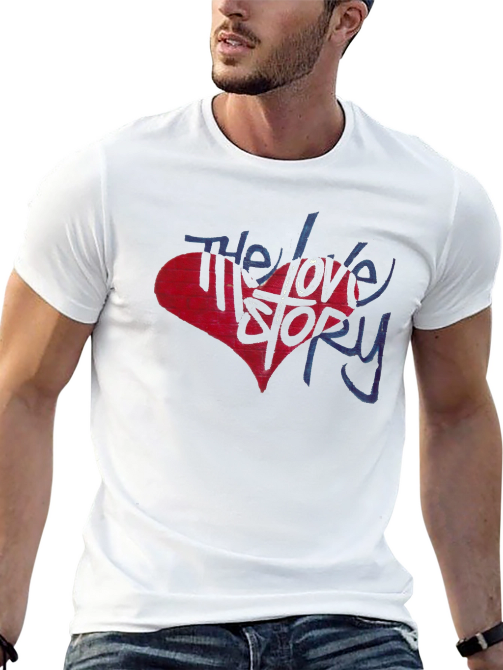 The Love Story Graphic T-Shirt - Black