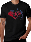 The Love Story Graphic T-Shirt - Black