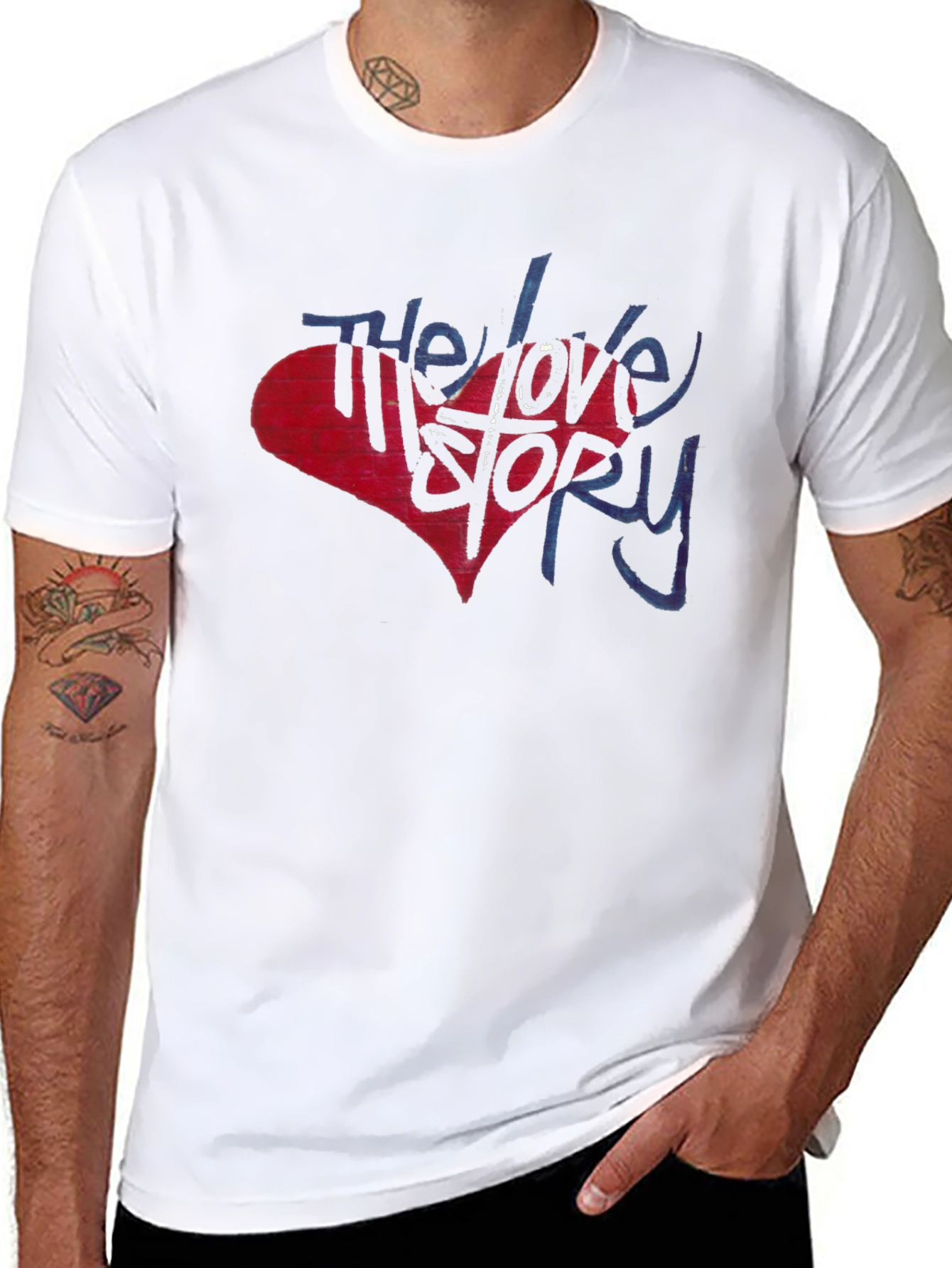 The Love Story Graphic T-Shirt - Black