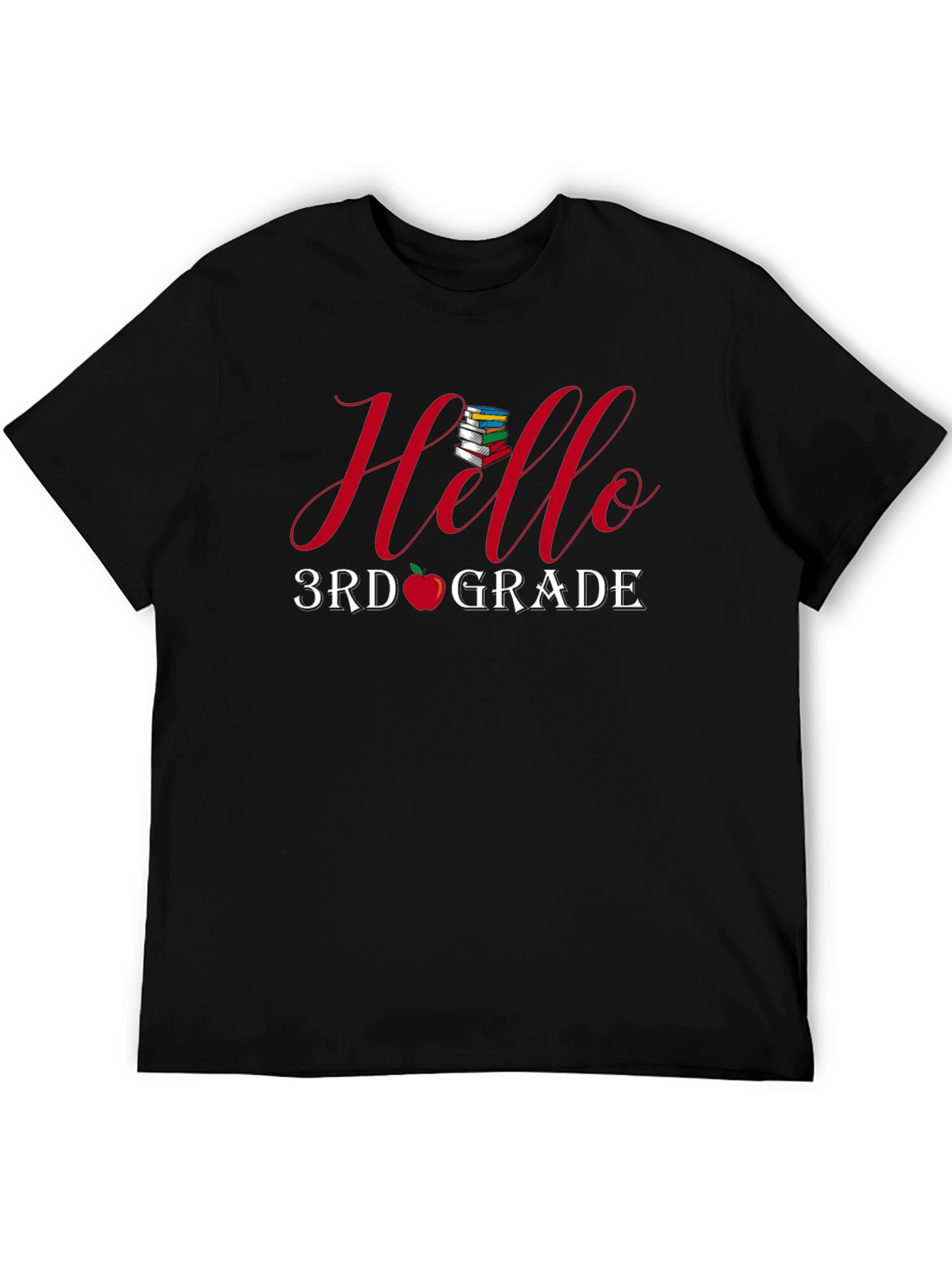 Hello 3rd Grade T-Shirt Back to School Teacher Student Tee