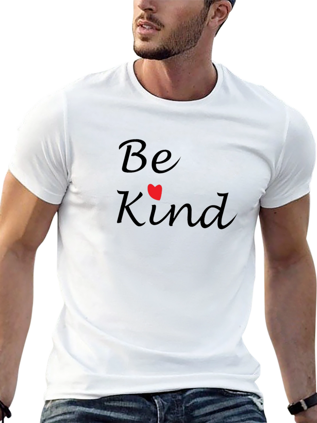 Be Kind T-Shirt - Black Crew Neck