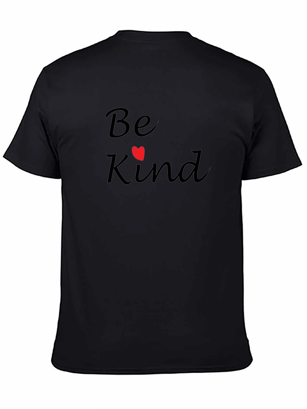 Be Kind T-Shirt - Black Crew Neck