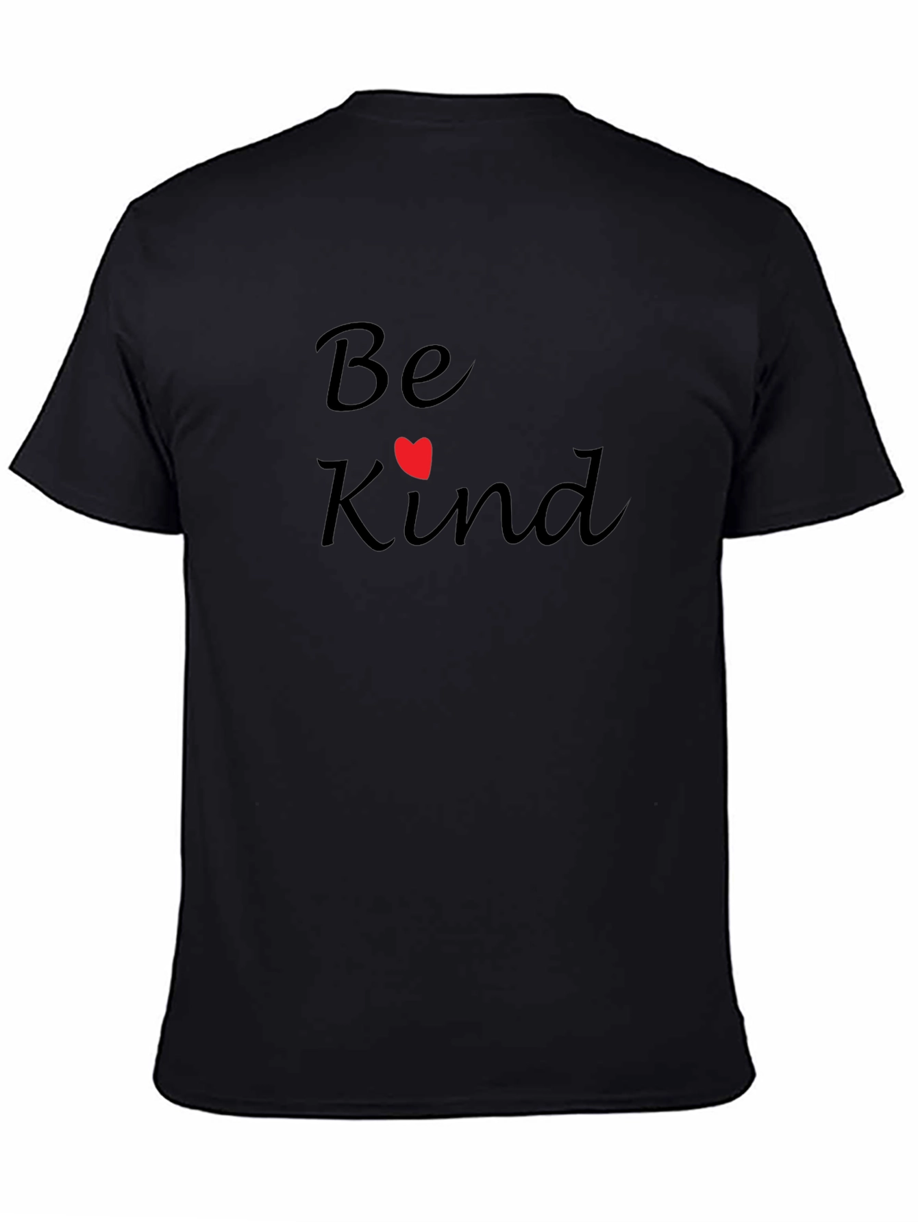 Be Kind T-Shirt - Black Crew Neck