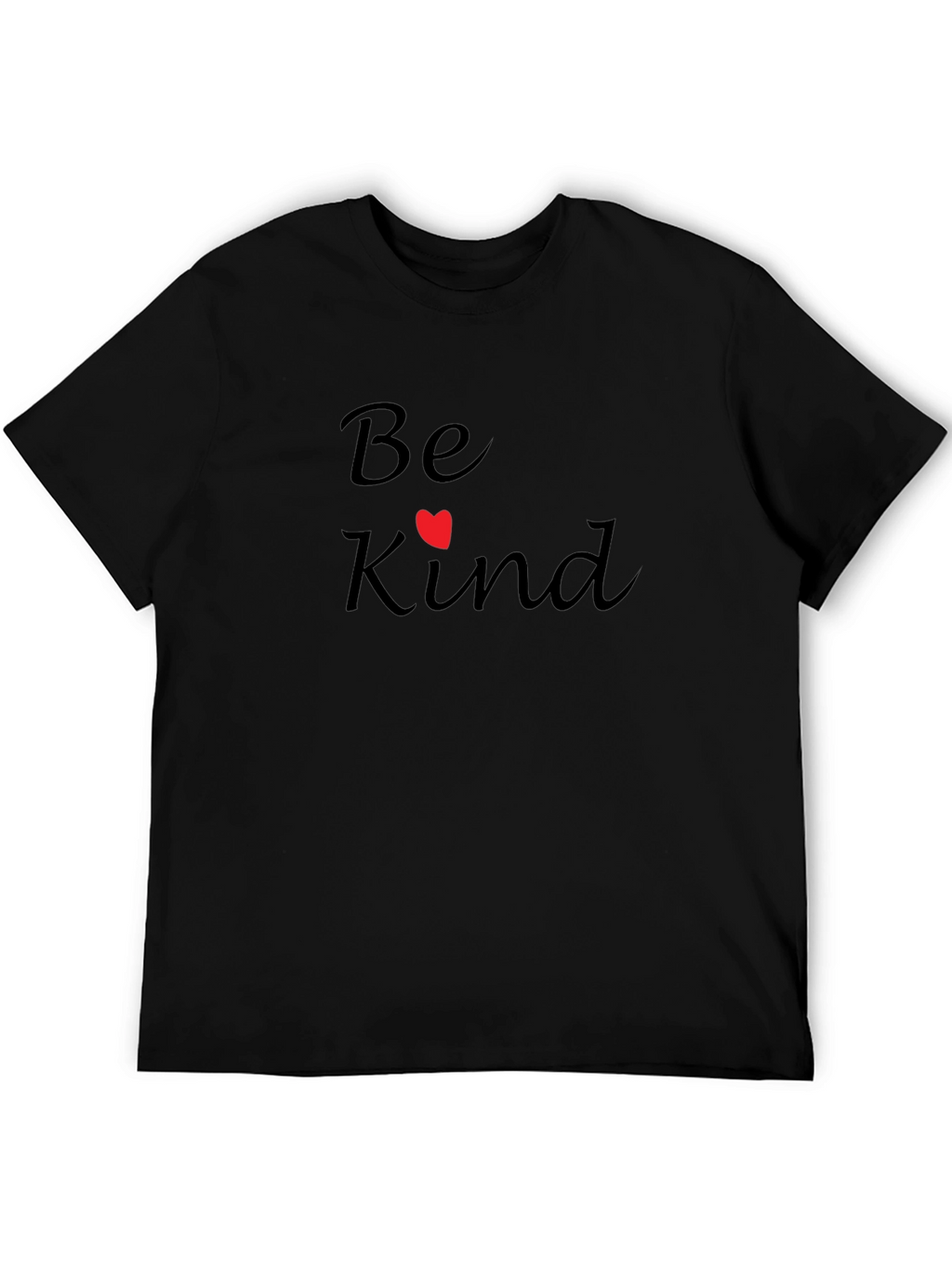 Be Kind T-Shirt - Black Crew Neck
