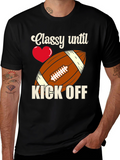 Classy Until Kick Off Football T-Shirt