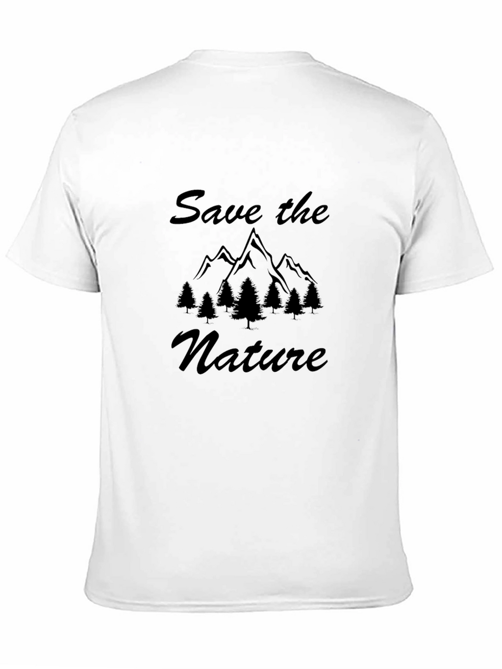 Save the Nature Black T-Shirt for Men