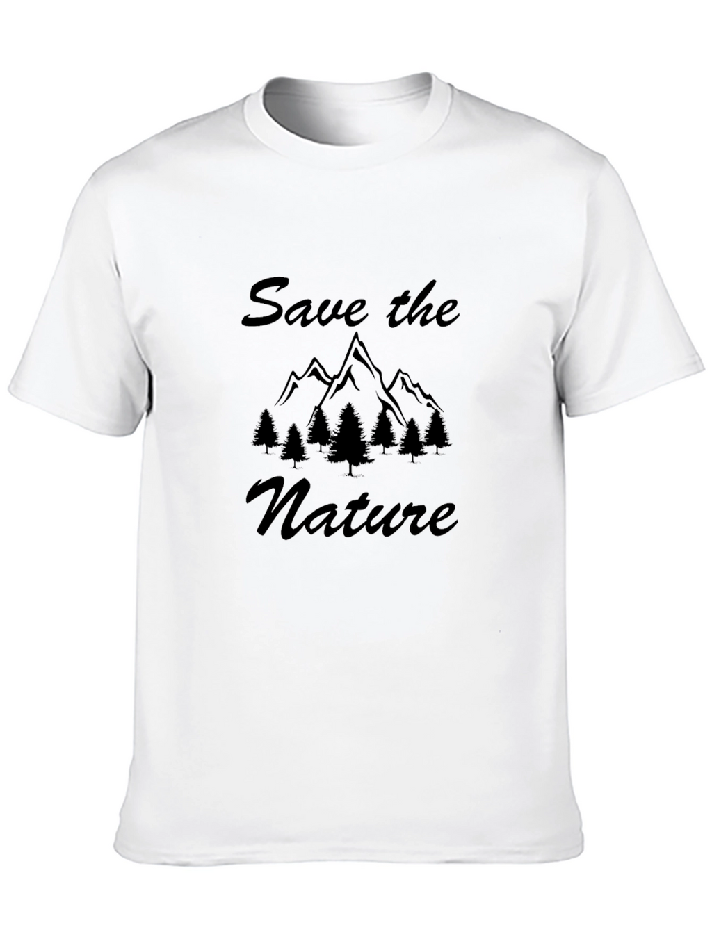 Save the Nature Black T-Shirt for Men