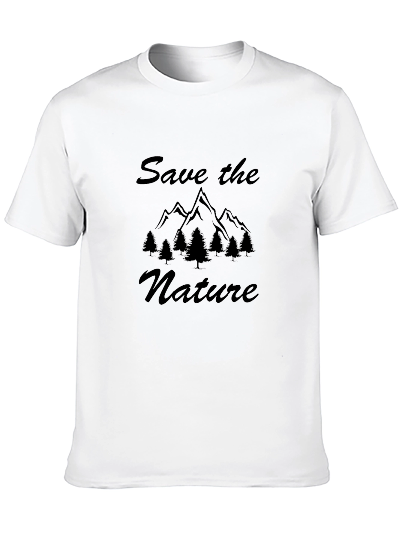 Save the Nature Black T-Shirt for Men