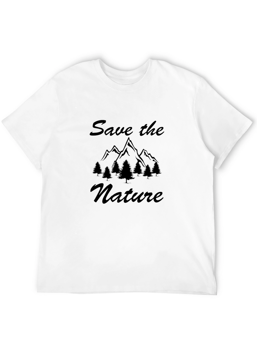 Save the Nature Black T-Shirt for Men