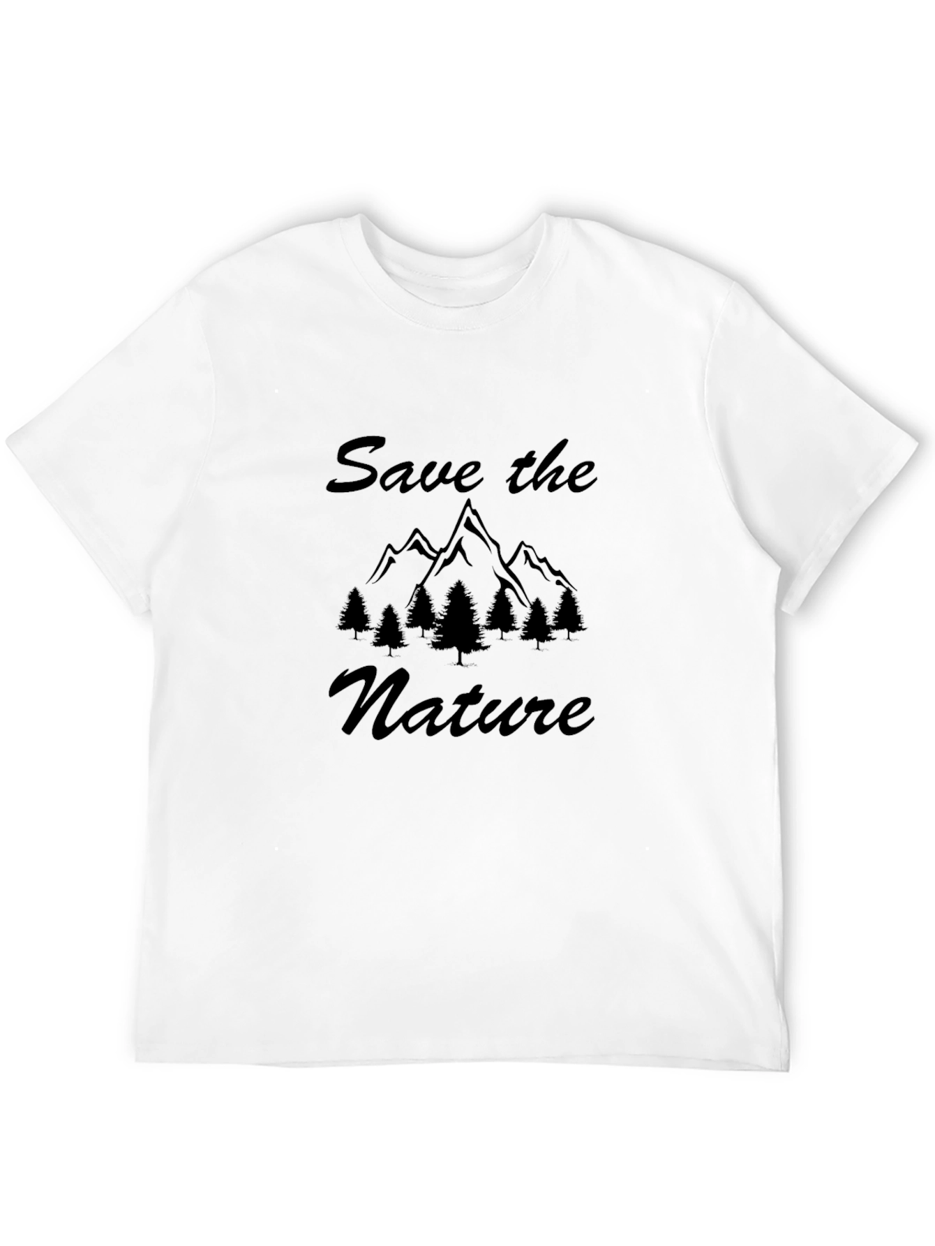 Save the Nature Black T-Shirt for Men
