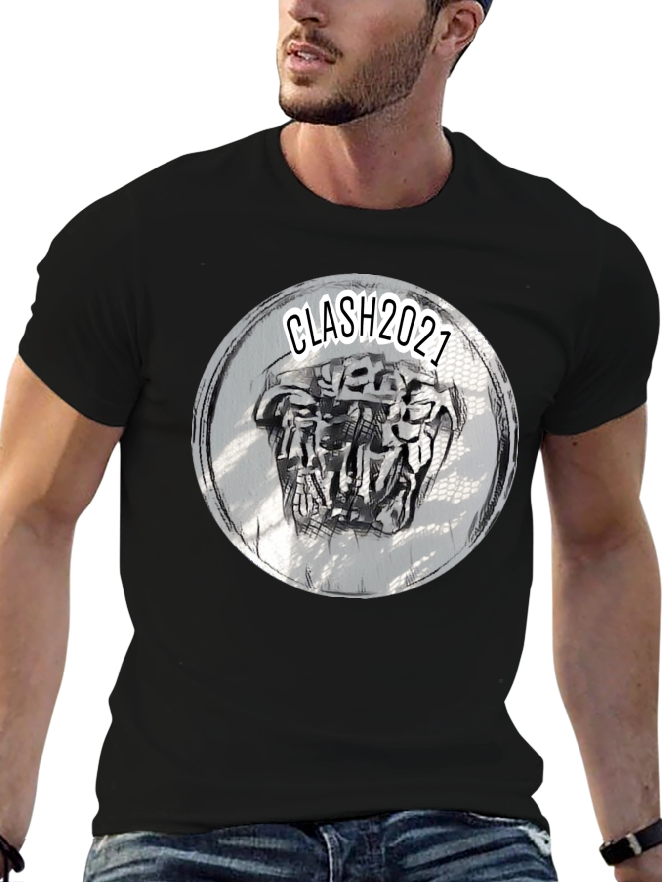 Clash 2021 Graphic Tee - Black Crew Neck T-Shirt