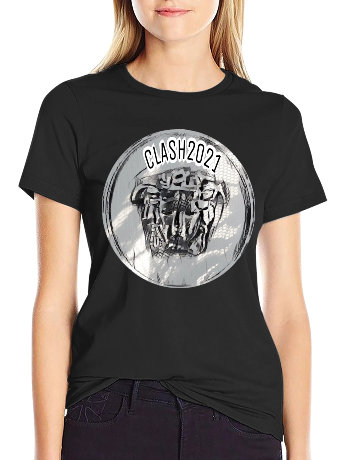 Clash 2021 Graphic Tee - Black Crew Neck T-Shirt