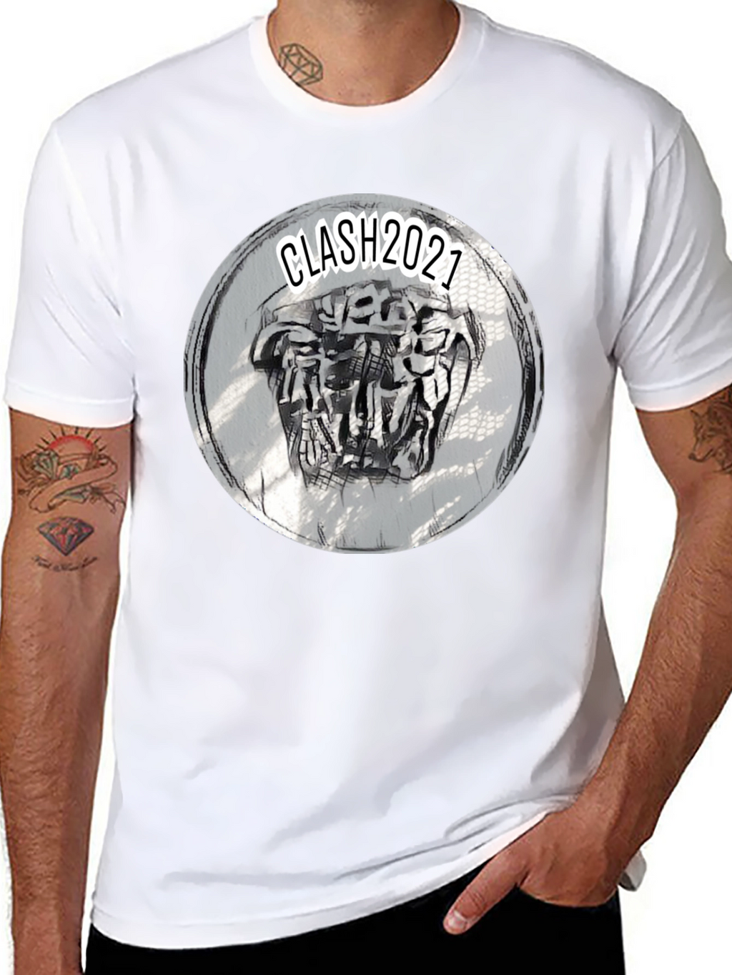 Clash 2021 Graphic Tee - Black Crew Neck T-Shirt