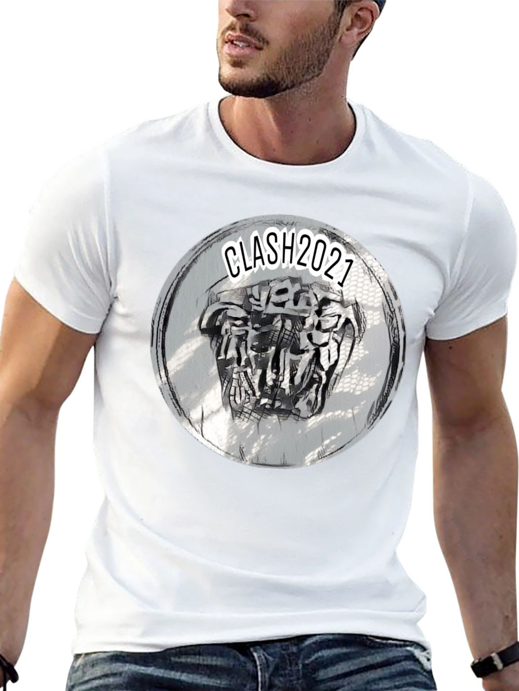 Clash 2021 Graphic Tee - Black Crew Neck T-Shirt