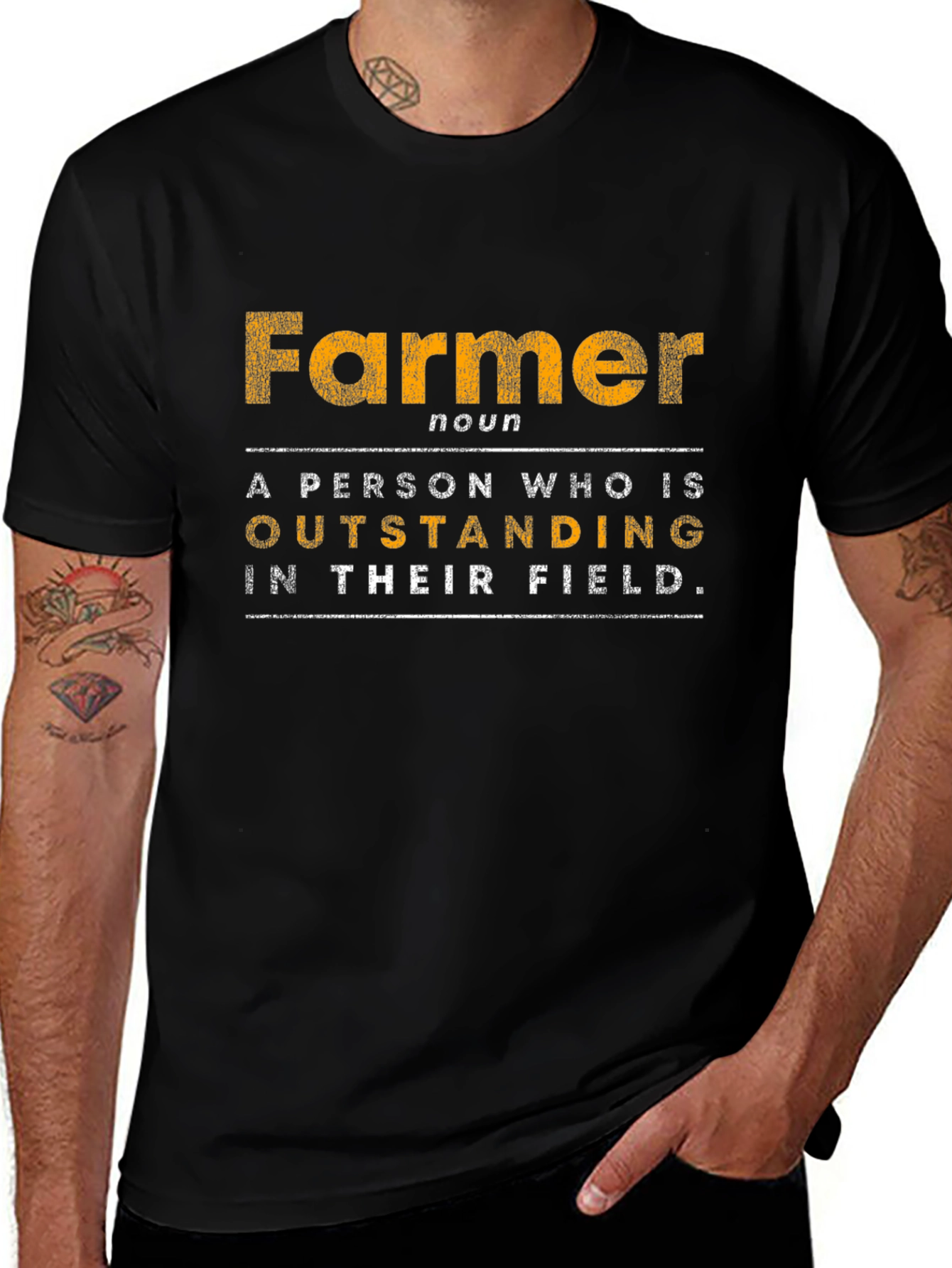 Farmer Definition Graphic Tee - Outstanding in Their Field