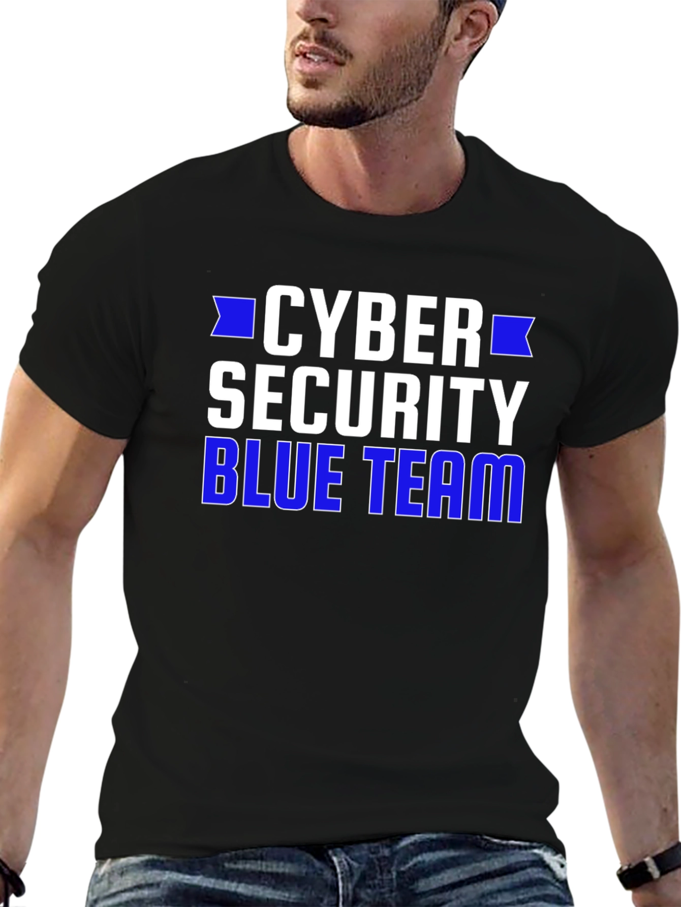 Cyber Security Blue Team Graphic T-Shirt
