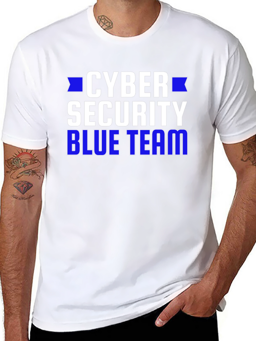 Cyber Security Blue Team Graphic T-Shirt