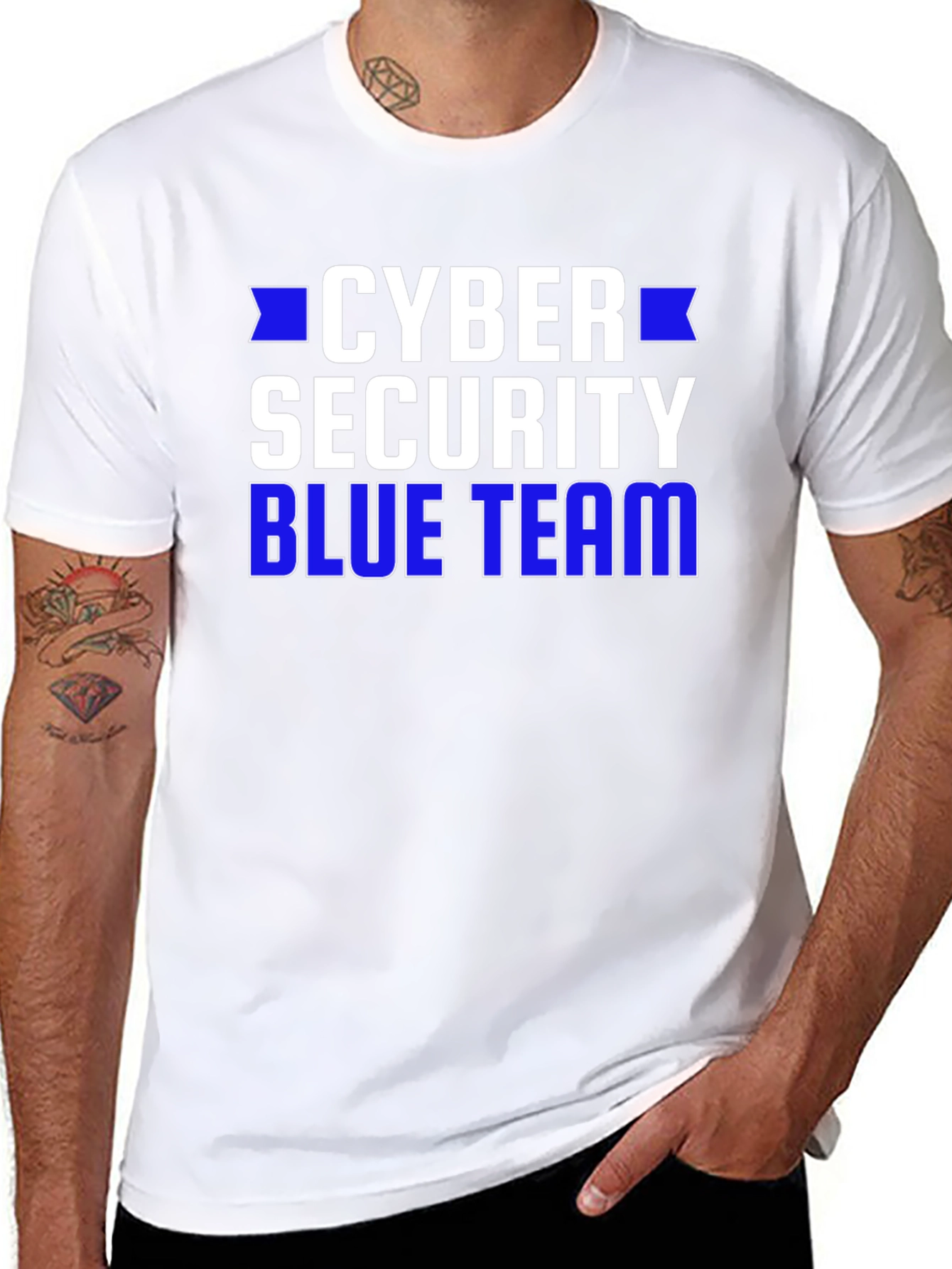 Cyber Security Blue Team Graphic T-Shirt