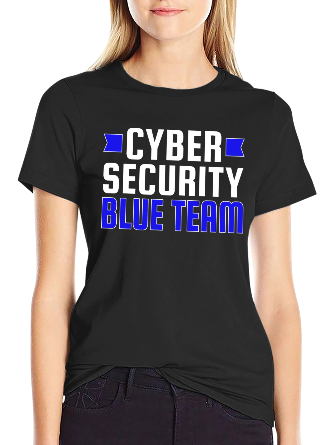 Cyber Security Blue Team Graphic T-Shirt