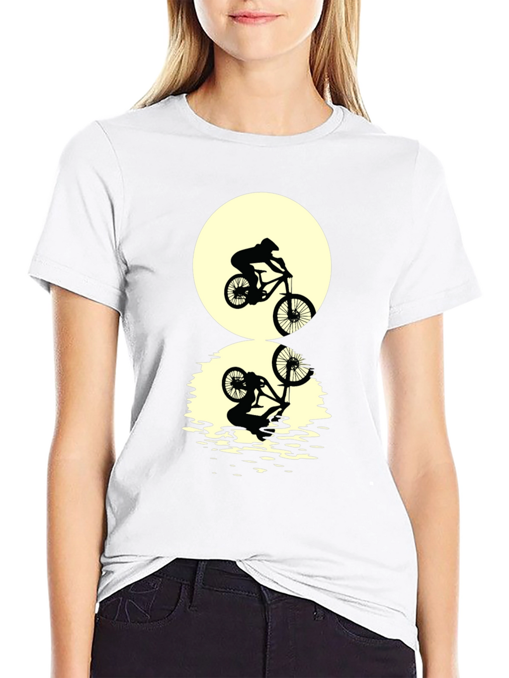 Mountain Bike Silhouette Graphic Tee