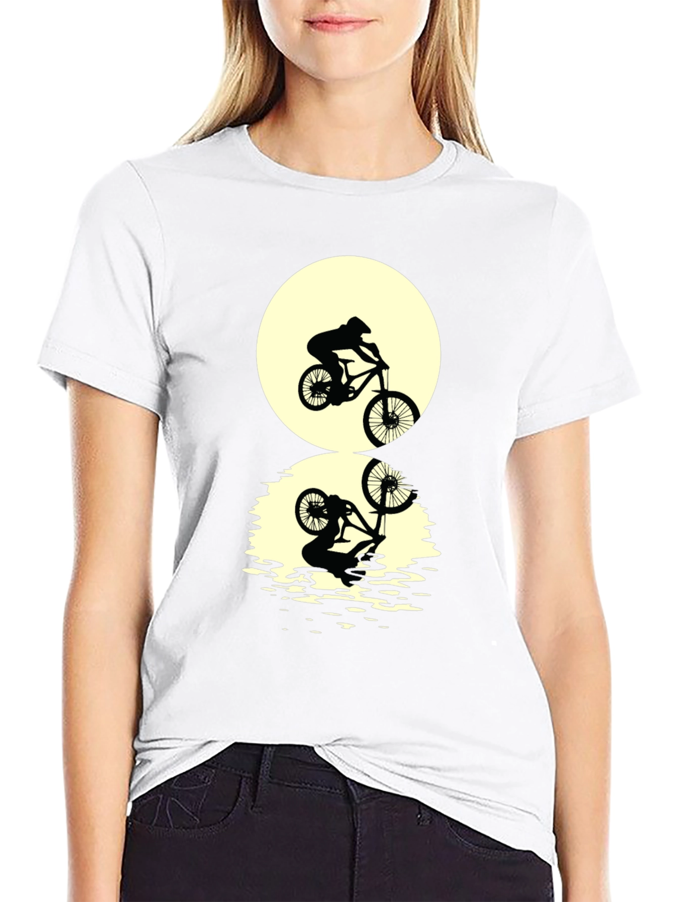Mountain Bike Silhouette Graphic Tee